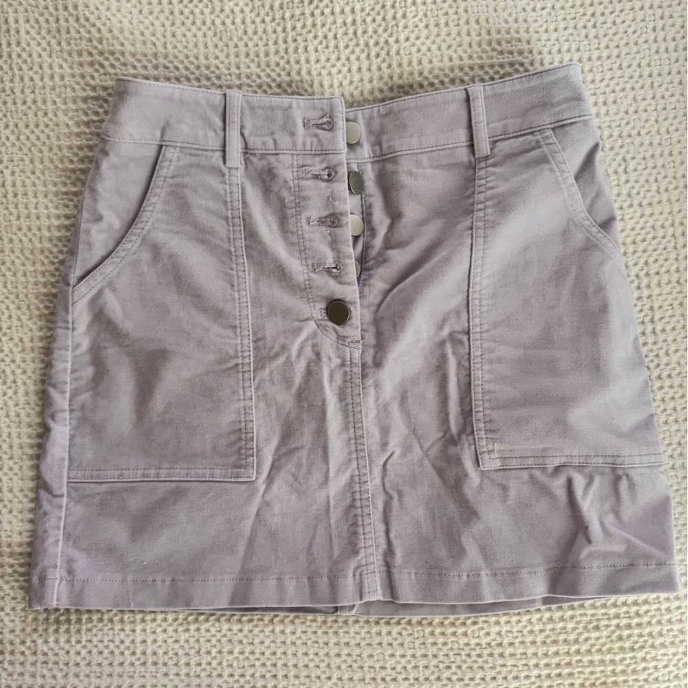 Forever 21 Purple Velvet Mini Skirt
